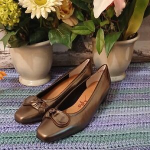 Ros Hommerson Metallic Bronze Flats 9.5M